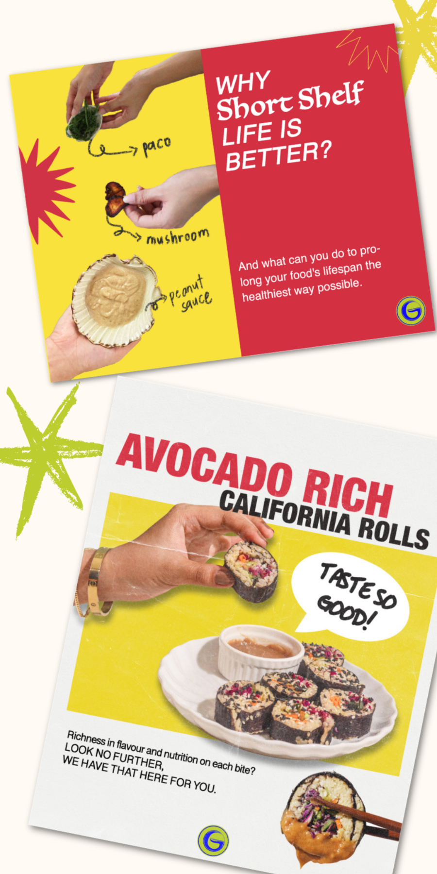Why Short Shelf Life Is Better / Avocado Rich California Rolls